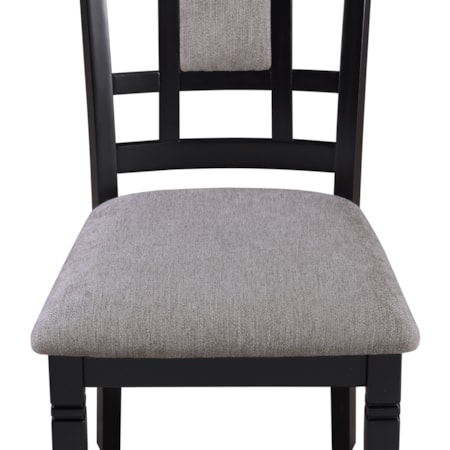 PAGENT GREY &amp; BLACK 6 PIECE DINING | SET