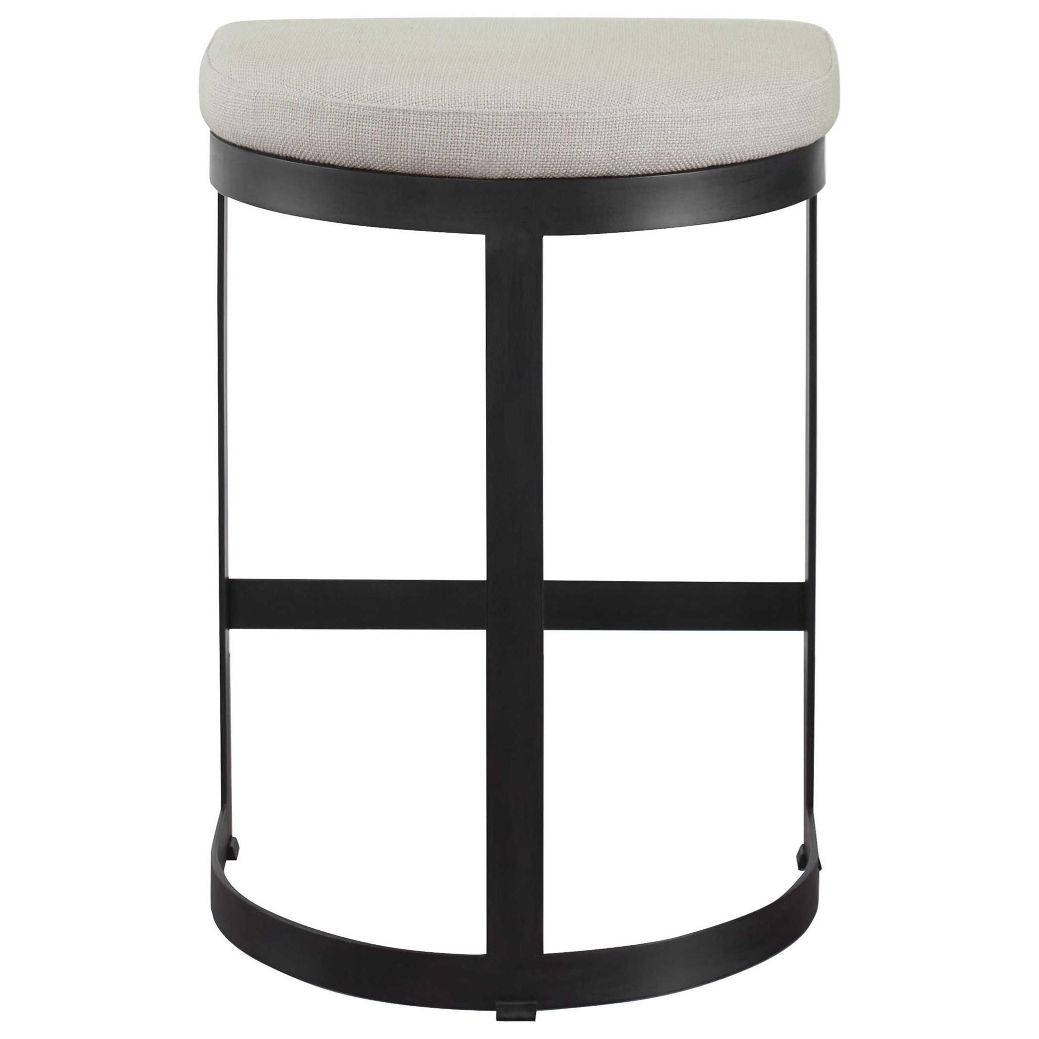 Uttermost Accent Furniture - Stools Ivanna Black Iron Counter Stool