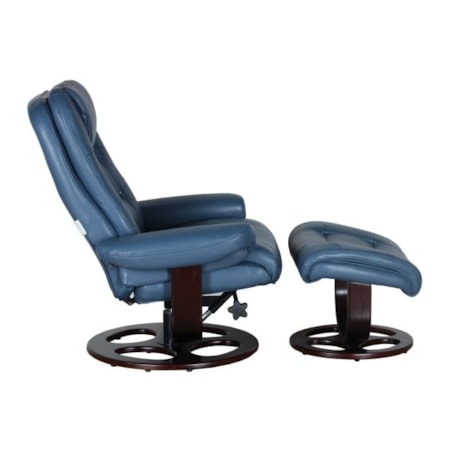 Pedestal Reclining Chair+Ottoman