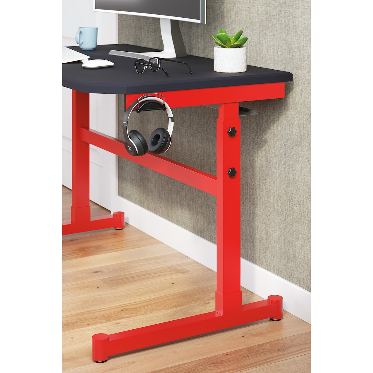 Ashley Furniture Signature Design Lynxtyn Adjustable Height Home Office Desk