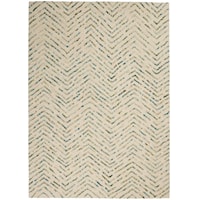 5'3" x 7'3" Iv/Green Rectangle Rug