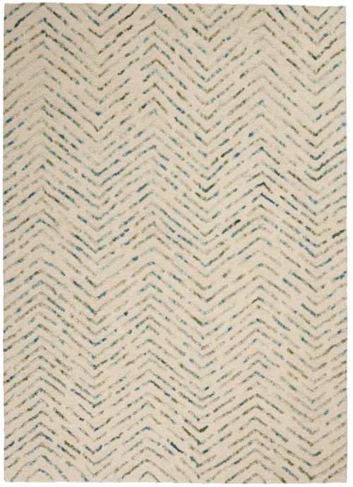 3'9" x 5'9" Iv/Green Rectangle Rug