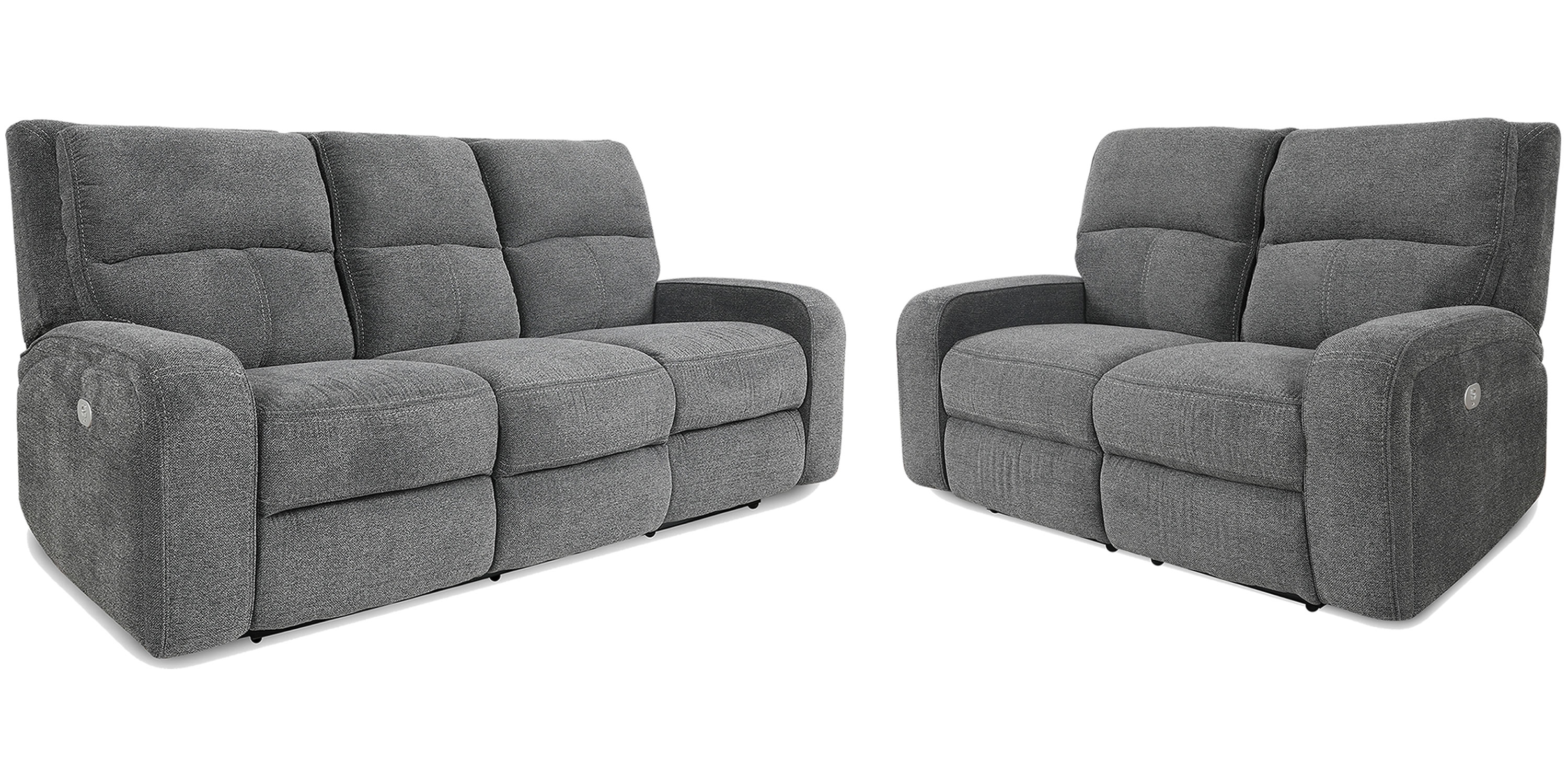 Power Reclining Sofa and Loveseat Set