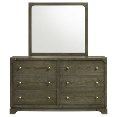 Gran Park 6-drawer Dresser and Mirror