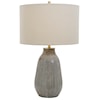 Uttermost Monacan Monacan Gray Textured Table Lamp