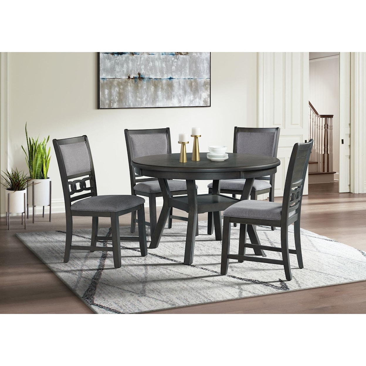 Elements International Amherst Set of 2 Standard Height Side Chairs