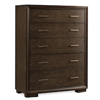 Transitional 5-Drawer Chest with Removable Felt Insert