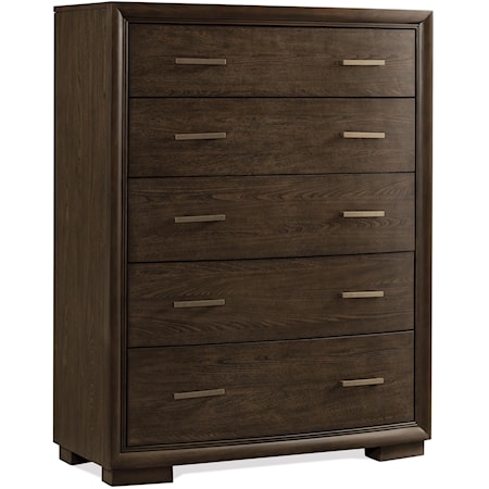 Transitional 5-Drawer Chest with Removable Felt Insert