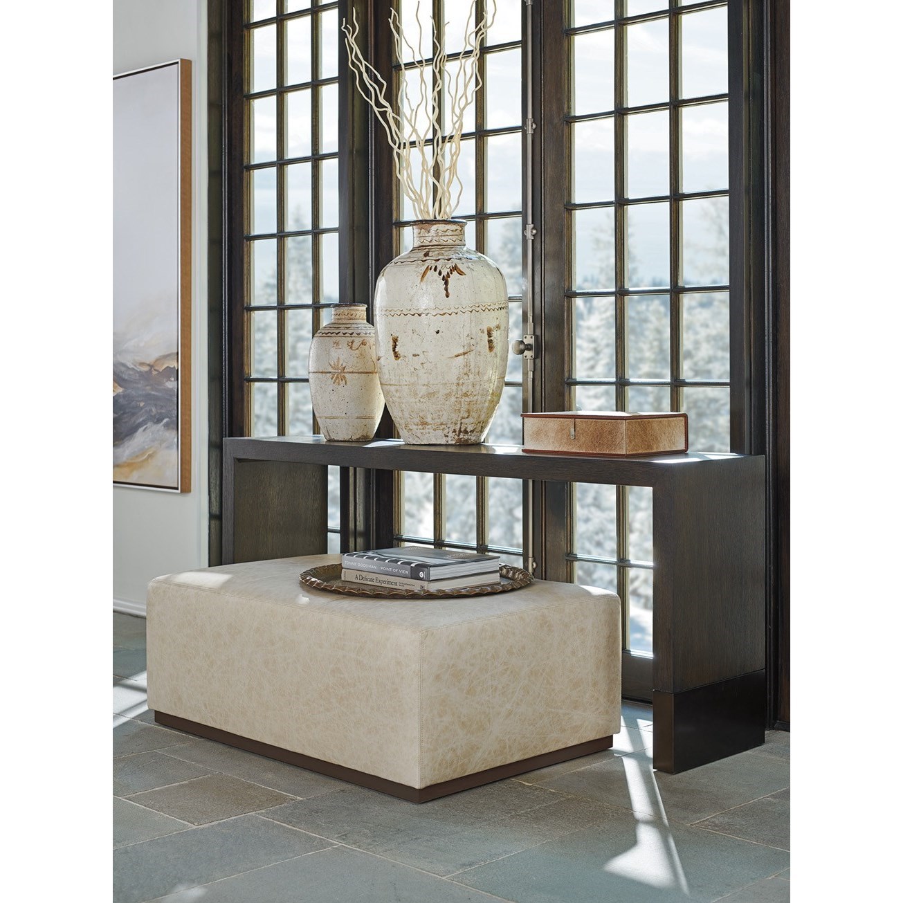 Sterling Cocktail Ottoman