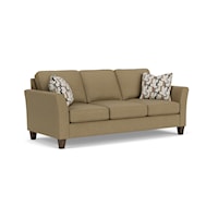 Transitional Sofa with Flared Arms