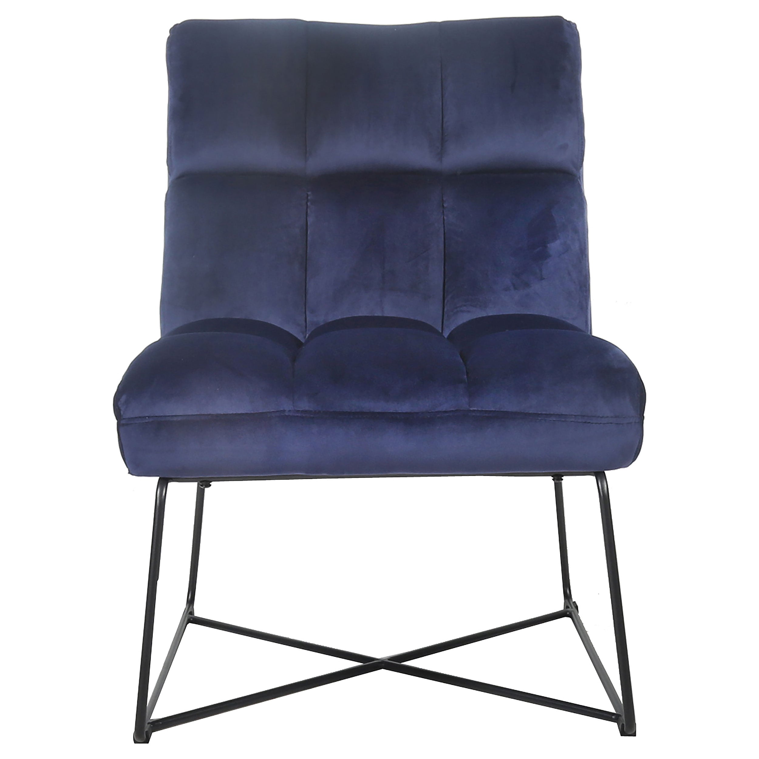 Coaster Lux Lux Armless Accent Chair Midnight