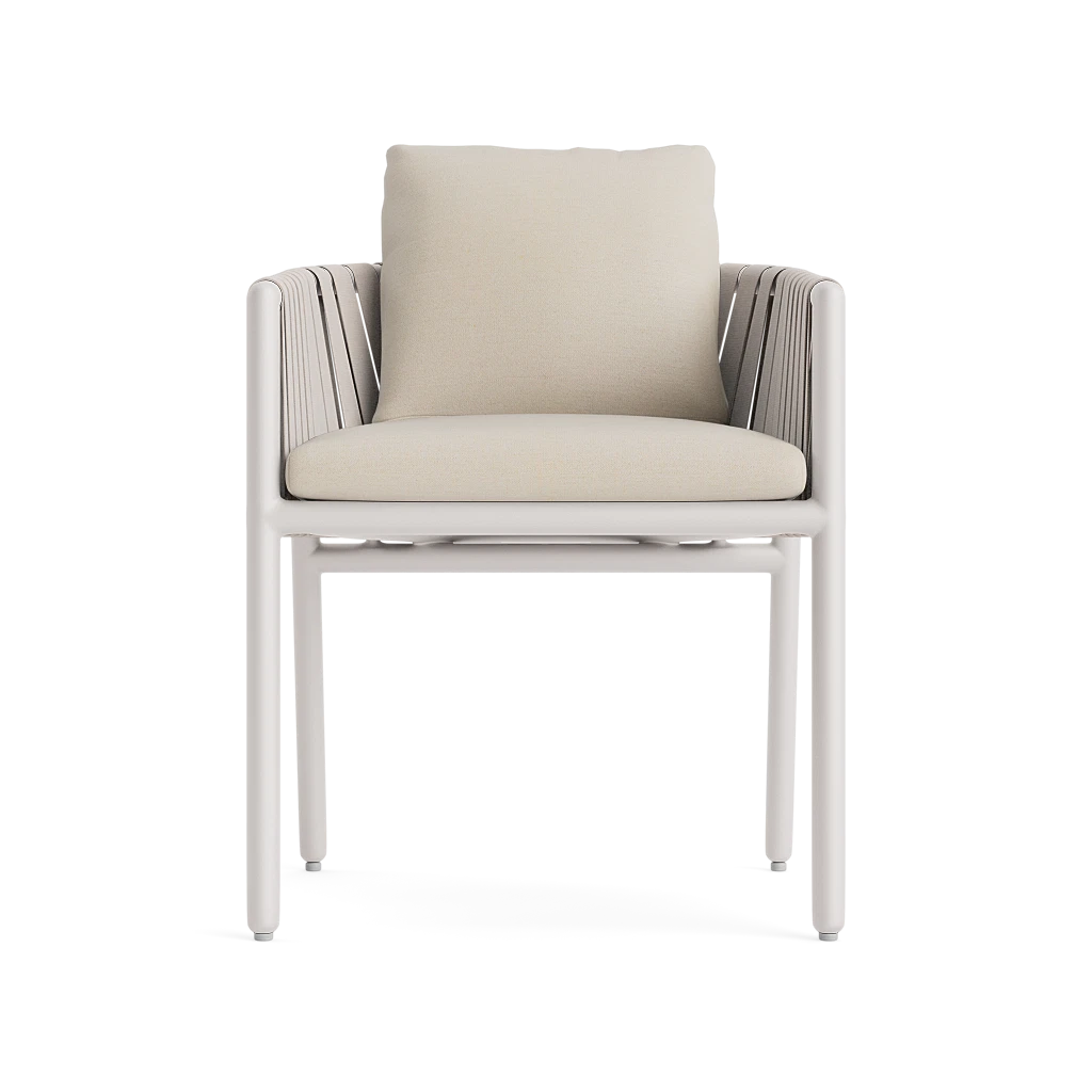 Cushioned Strap Dining Armchair