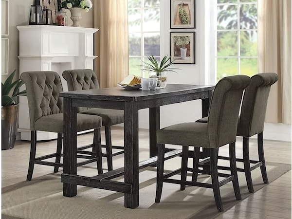 5-Piece Counter Height Table and Chair Set