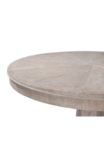 Theodore Alexander Marlborough by Alexa Hampton 60" Round Pedestal Dining Table with Brass Accents