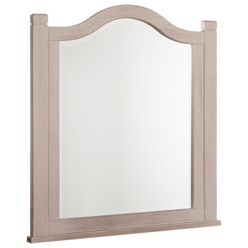 Transitional Arched Beveled Mirror