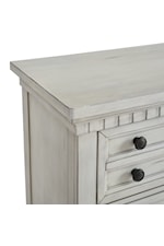 Elements International McCoy Cottage 2-Drawer Nightstand with Built-in Charging Station