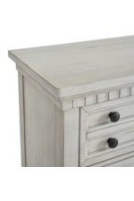 Elements International McCoy Traditional Dresser and Mirror Set with Dental Molding