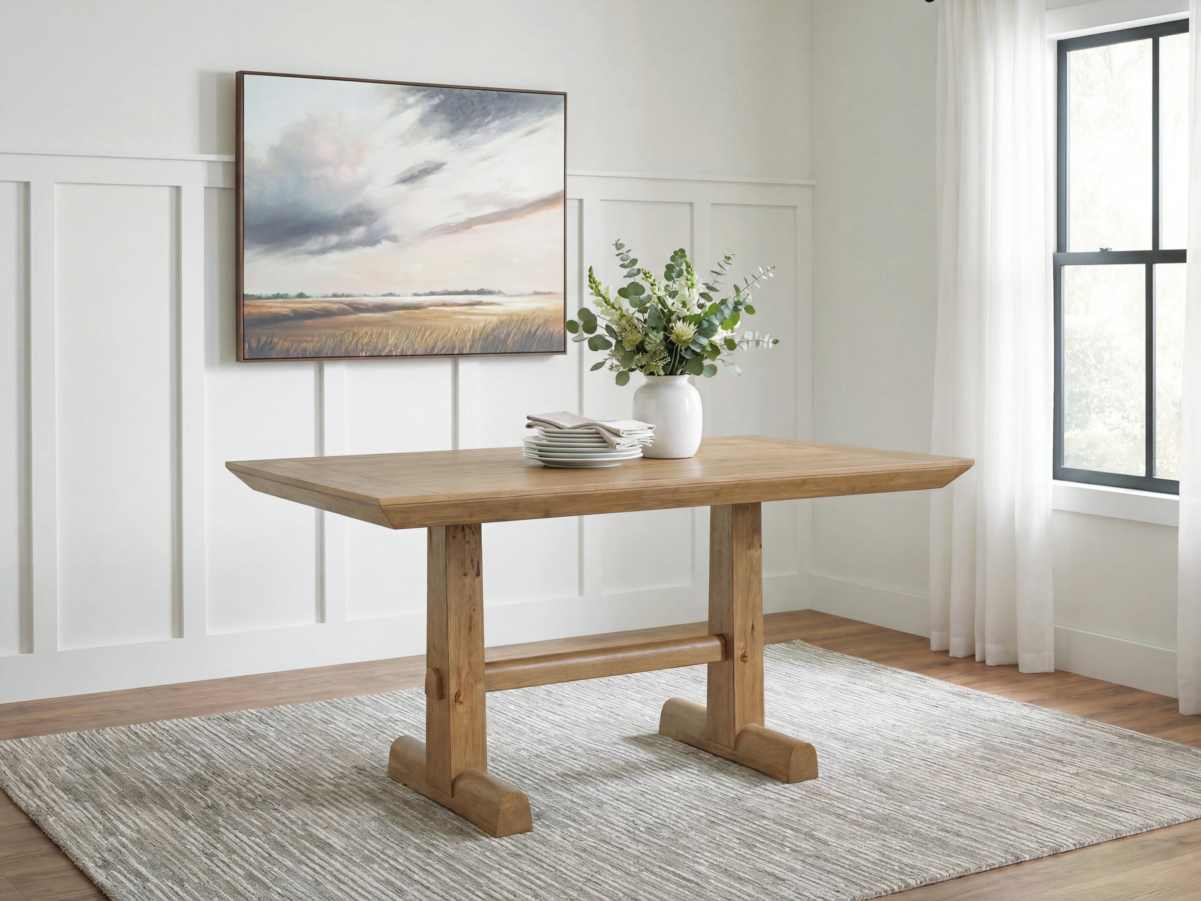 Rect Dining Room Counter Table