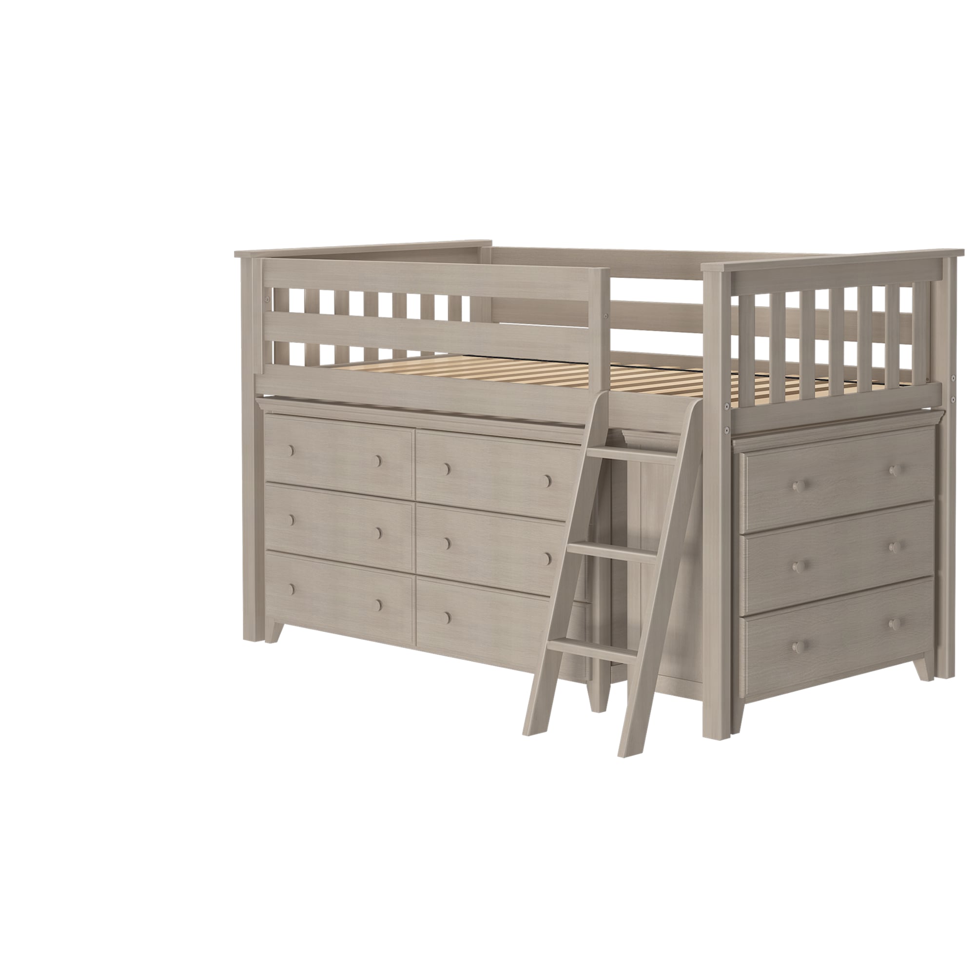 Windsor Youth Twin Loft Bed in Stone