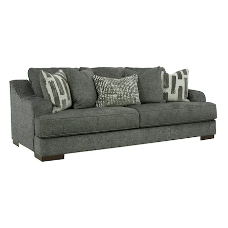 Contemporary Sofa with Reversible Cushions