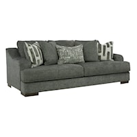 Contemporary Sofa with Reversible Cushions