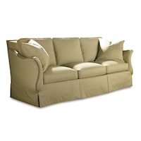 Traditional Sofa with Flared Arms