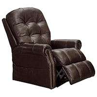 Traditional Power Lift Lay Flat Recliner with Heat and Massage