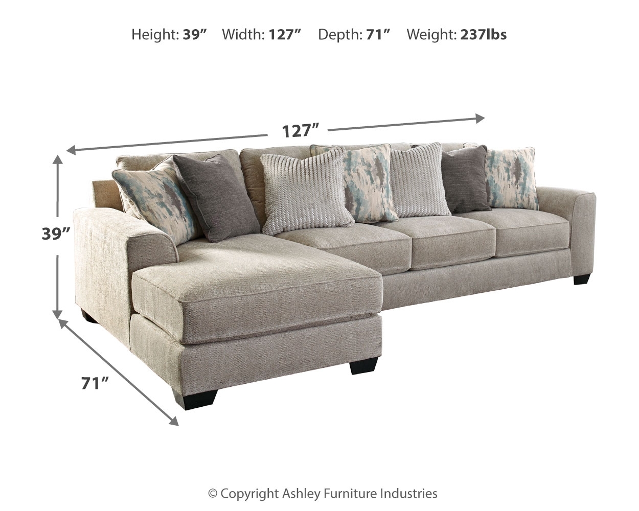 2-Piece Sectional With Chaise