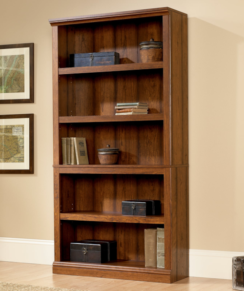 Transitional 5-Shelf Bookcase