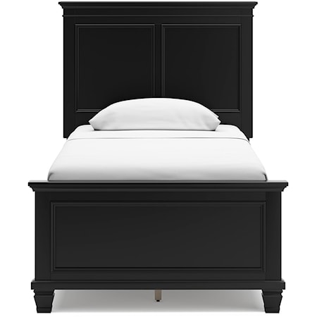 Casual Twin Panel Bed