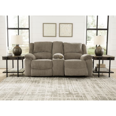 Double Reclining Loveseat w/ Console