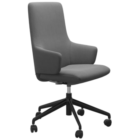 Executive Office Chair with High Back & Arms
