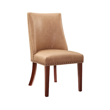 Dining Chair with Faux Leather Upholstery