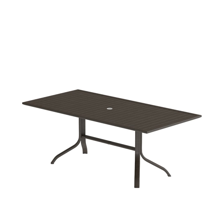 85"x36" Trestle Dining Table w/Umbrella Hole