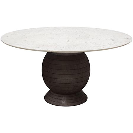 Round Dining Table w/ Marble Top