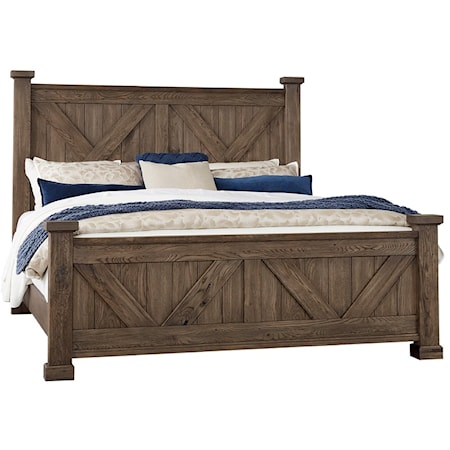 Rustic Queen Panel Bed