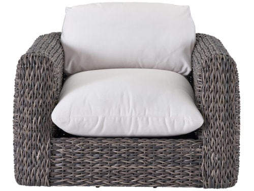 Coastal Outdoor Swivel Lounge Chair