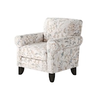 Accent Chair with Rolled Arms