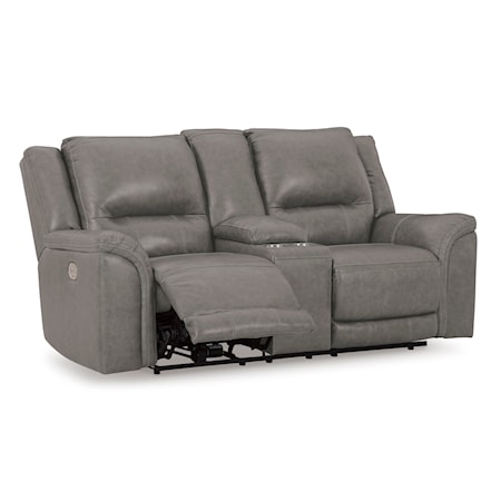 Power Reclining Loveseat w/ Console