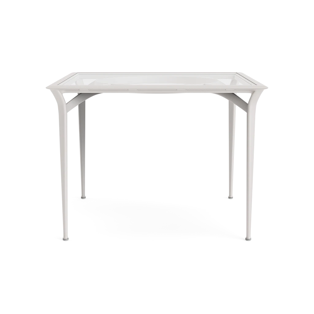 40" Sq. Glass-Top Dining Table