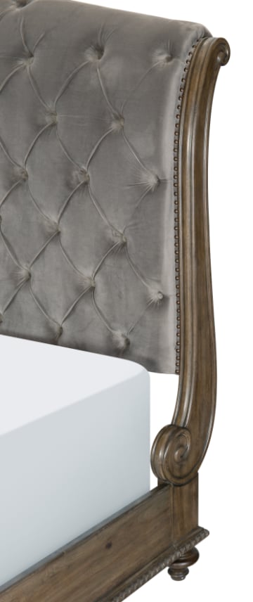 Homelegance Rachelle Queen Upholstered Sleigh Bed