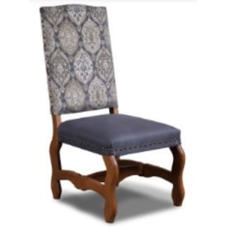 Tall Back Upholstered Side Chair