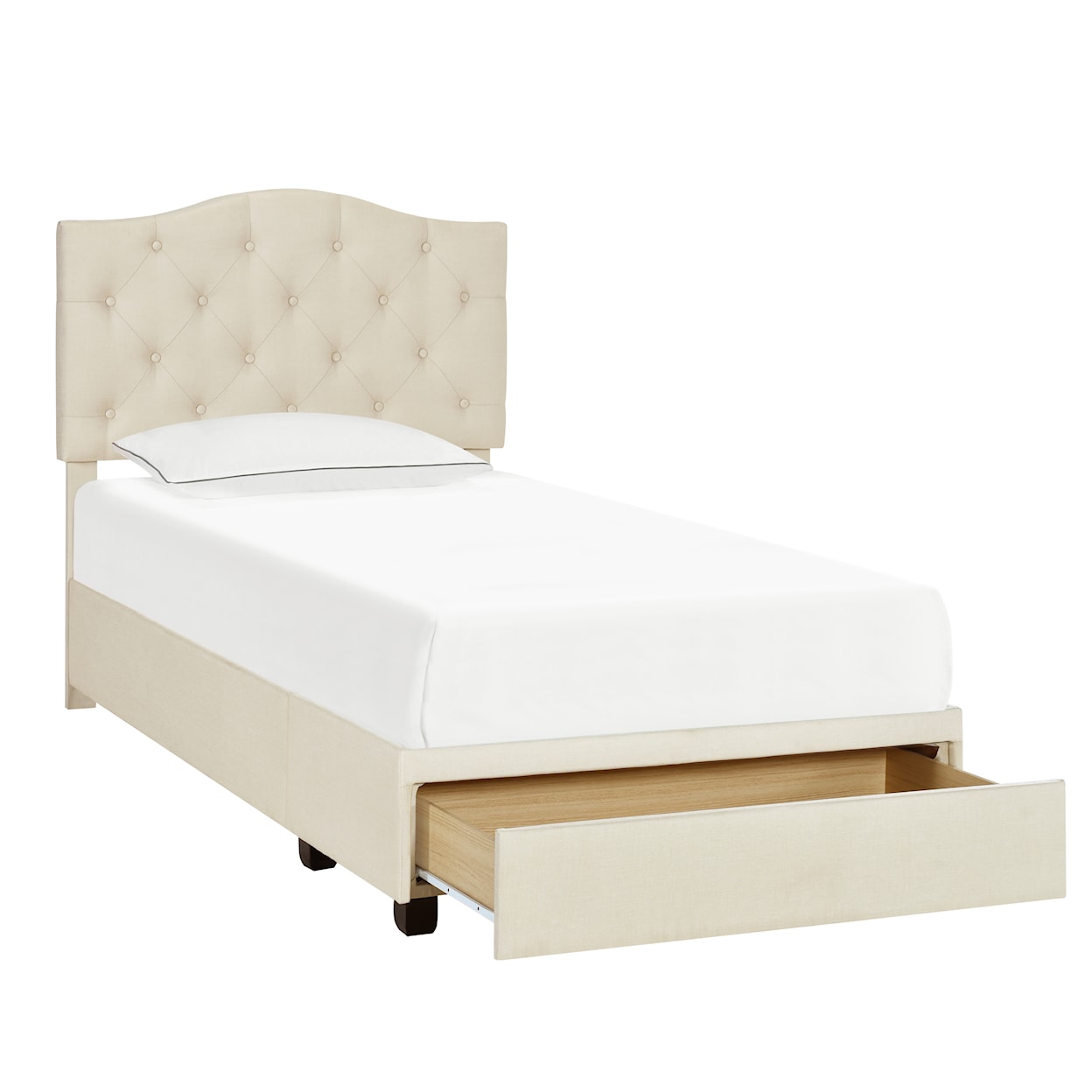 Accentrics Home Fashion Beds Twin Upholstered Bed