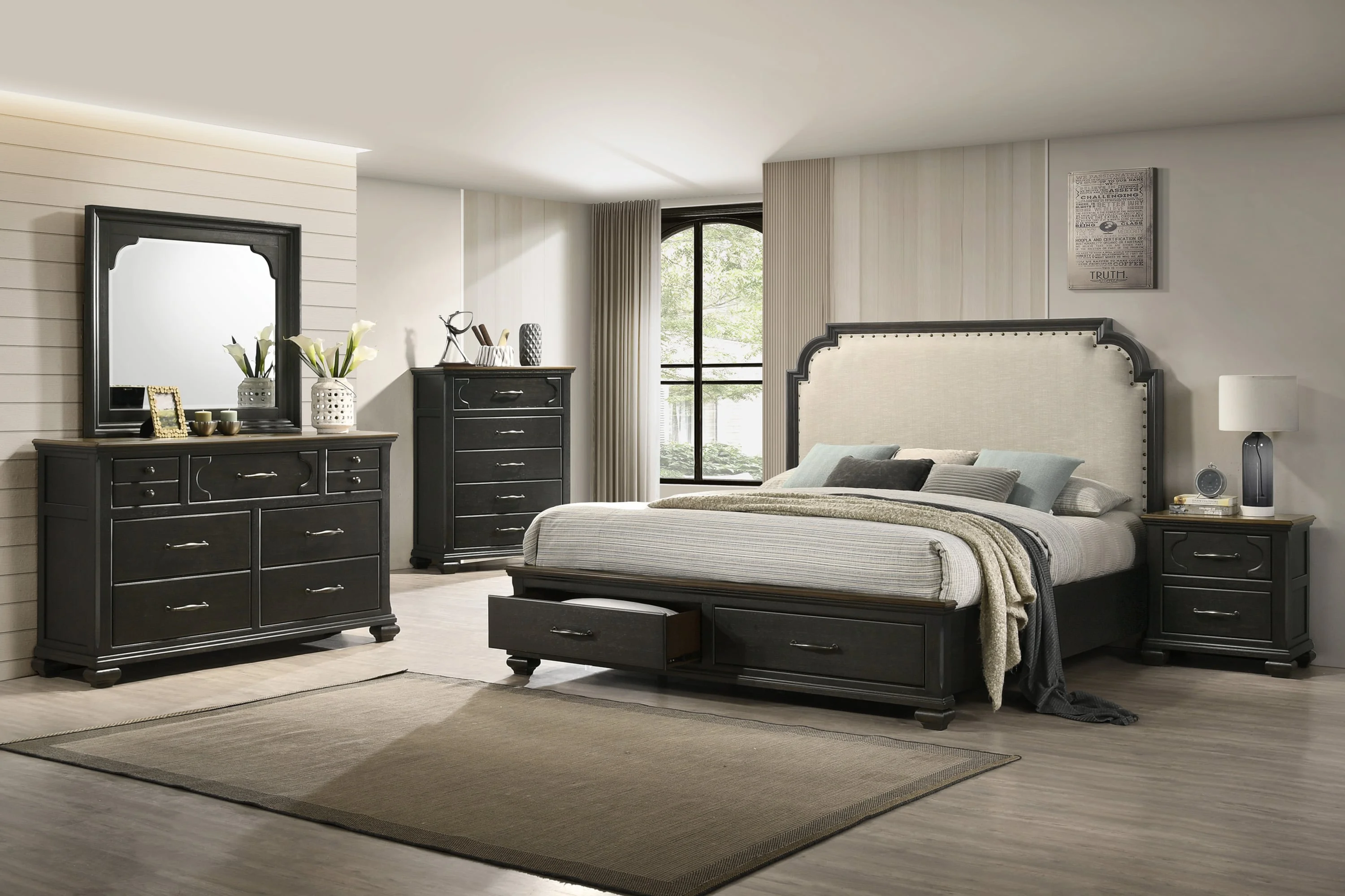 Hamilton King Storage 5 Piece Bedroom Set