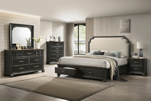 Hamilton Transitional King 5-Piece Bedroom Set