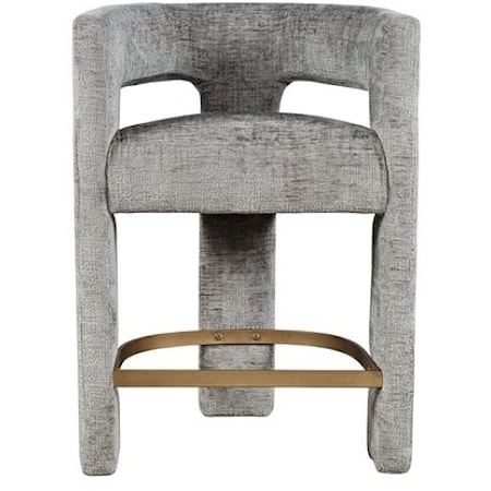 Contemporary Upholstered Counter Stool