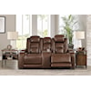 Michael Alan Select The Man-Den Power Reclining Loveseat with Console