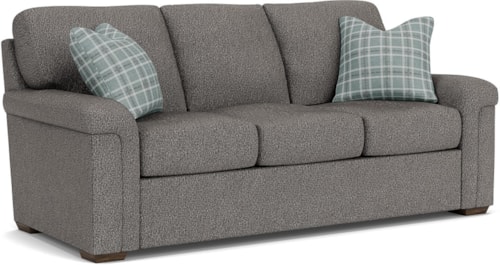Casual Sofa with Pillow Arms