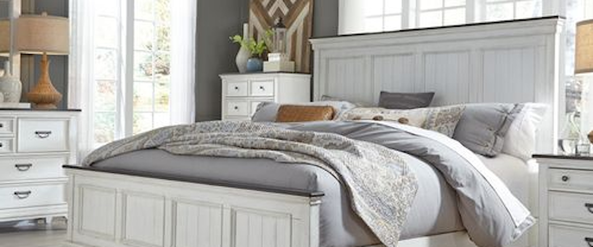 Cottage Style California King Bedroom Group