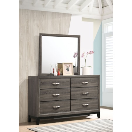 Watson 6-drawer Dresser w/ Mirror